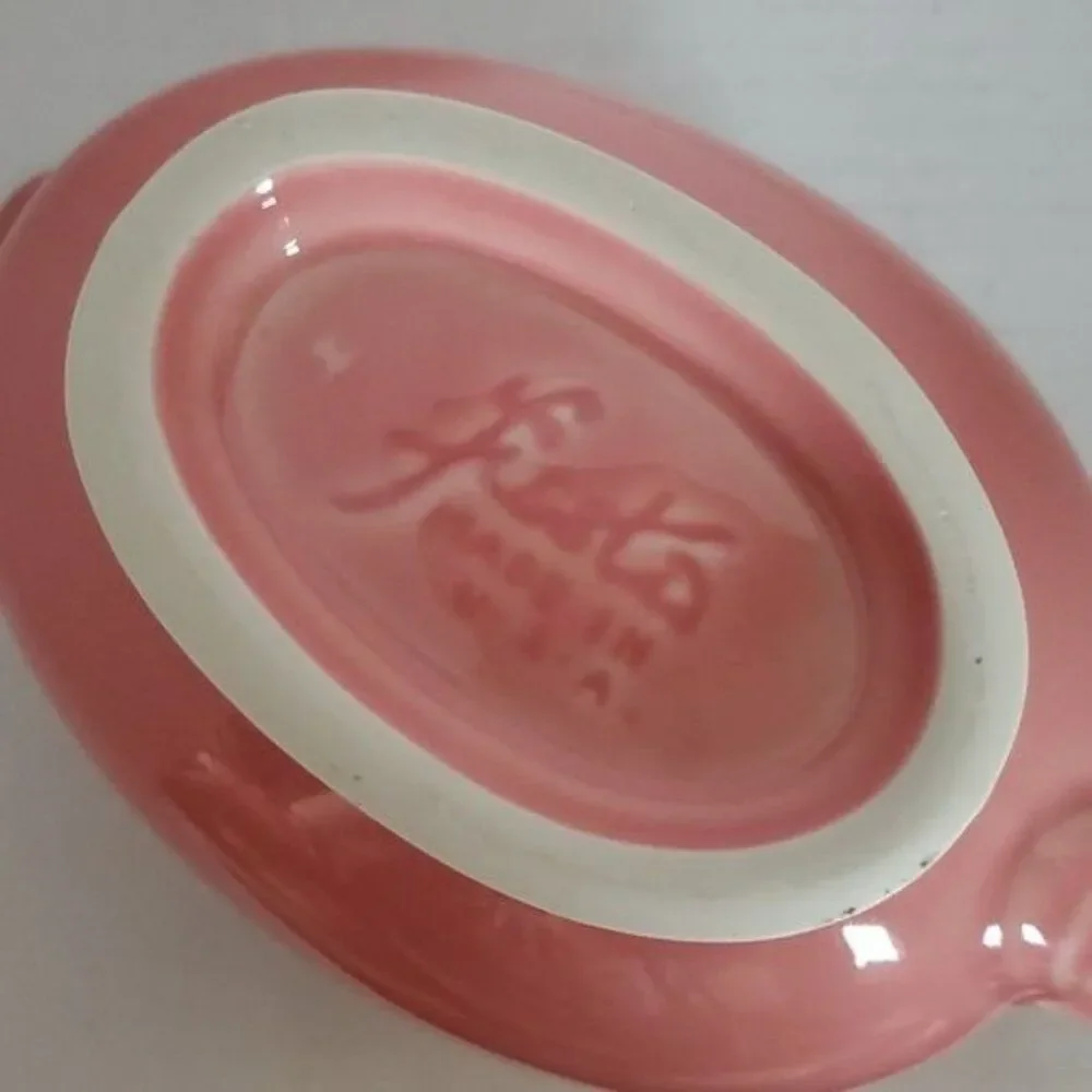 Fiestaware Fiesta Gravy Boat Dish Sauce CERAMIC Peony Pink CONTAINER